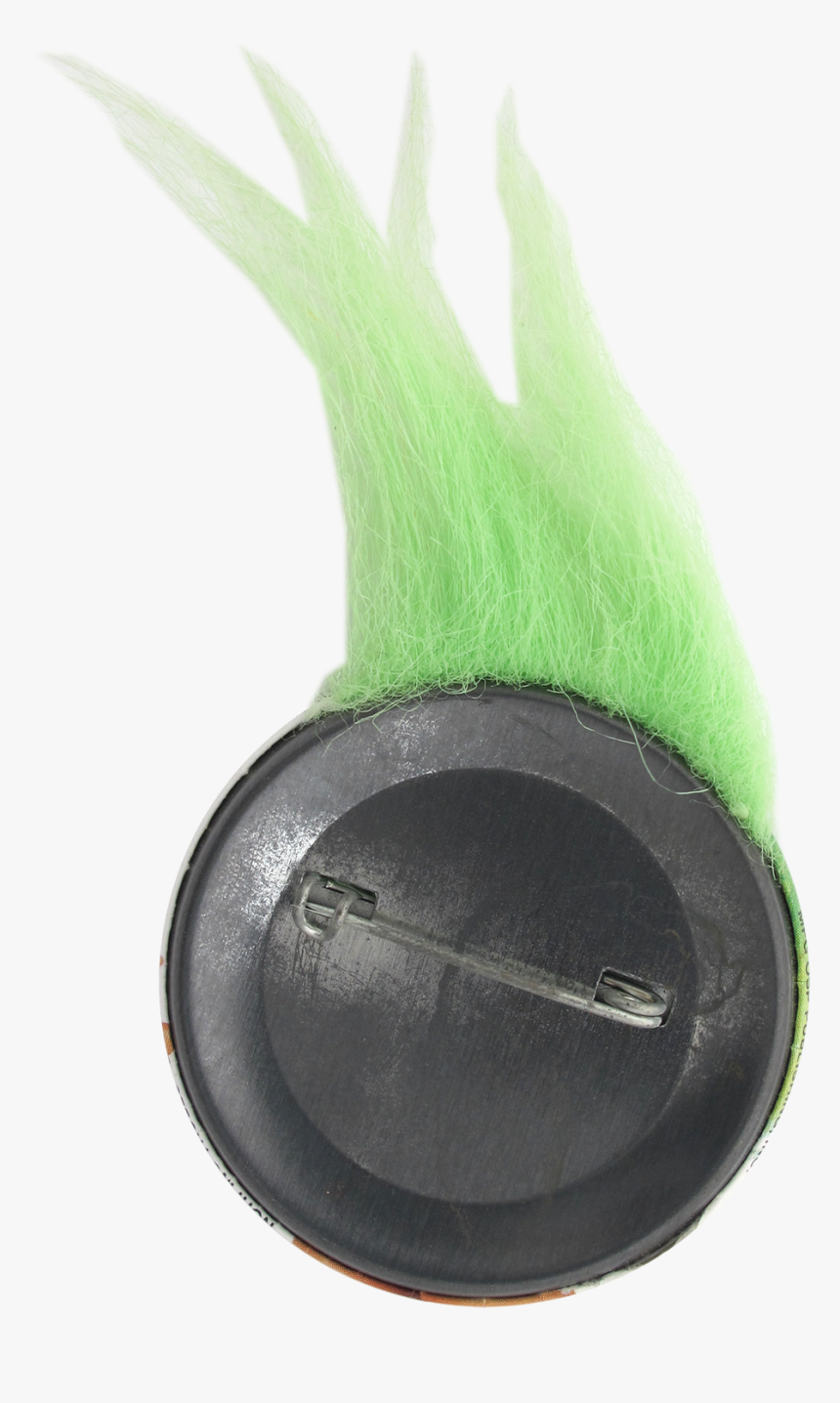 Troll Doll Green Button Back Innovative Button Museum - Grass, HD Png Download