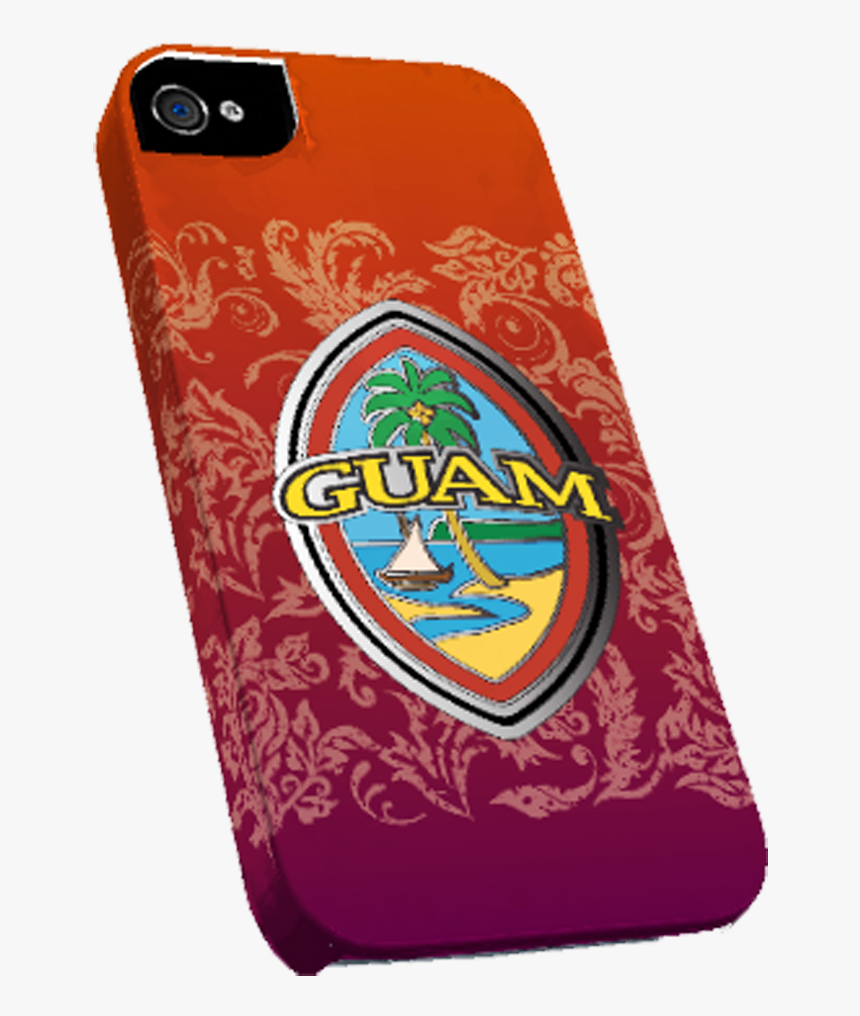 Full Wrap I Phone Case W/modern Guam Seal Design W/flourishes - Smartphone, HD Png Download
