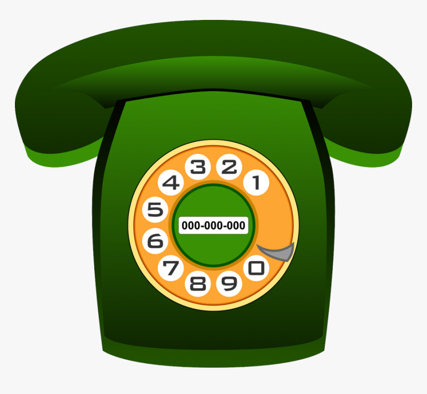 Transparent Contact Us Clipart - Transparent Cartoon Telephone, HD Png Download