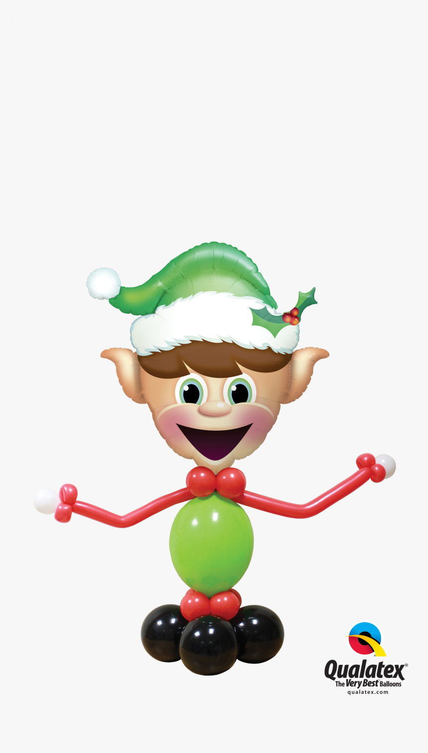 Qualatex Christmas Balloons , Png Download - Elf Supershape Balloon, Transparent Png