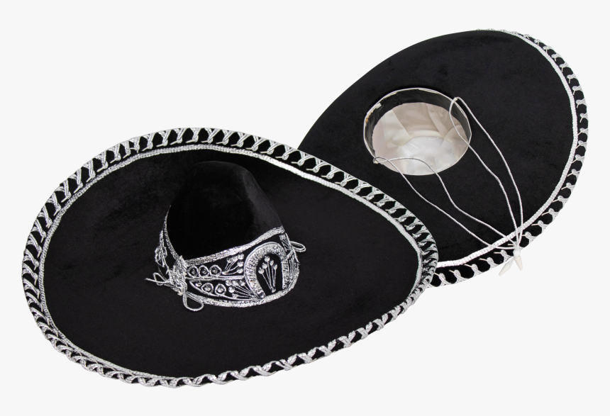 Black And Silver Charro Hat, HD Png Download