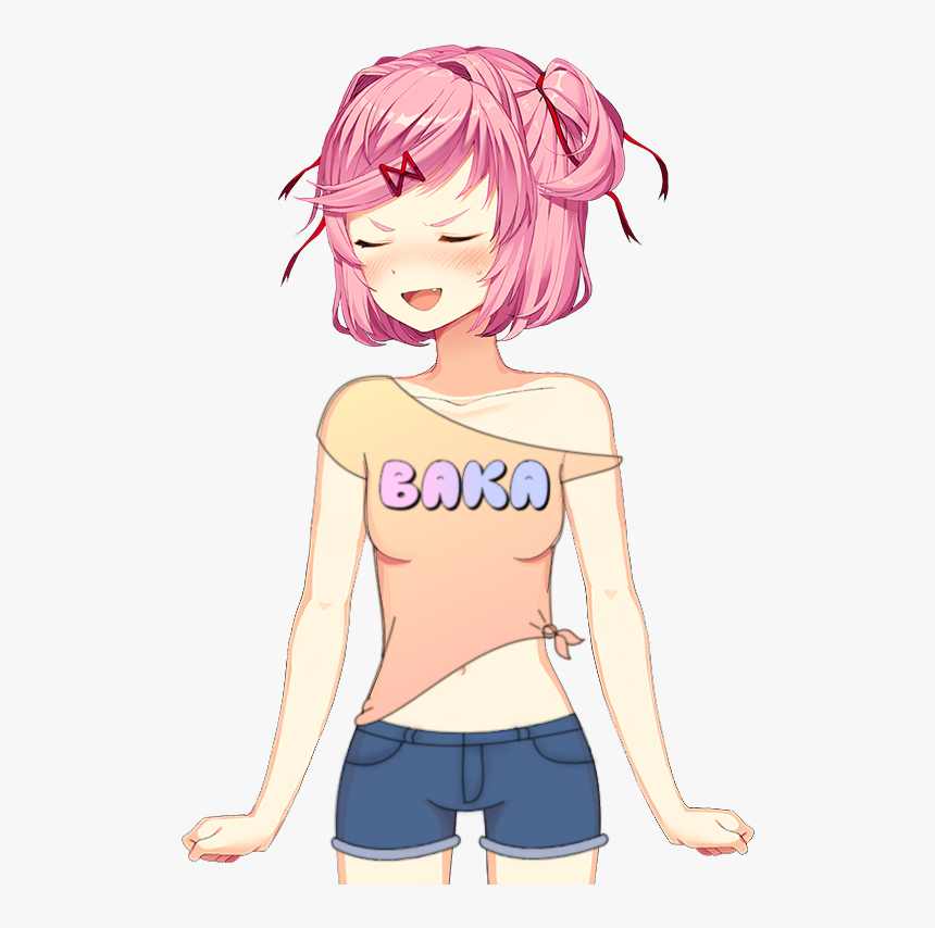Doki Doki Literature Club Natsuki, HD Png Download
