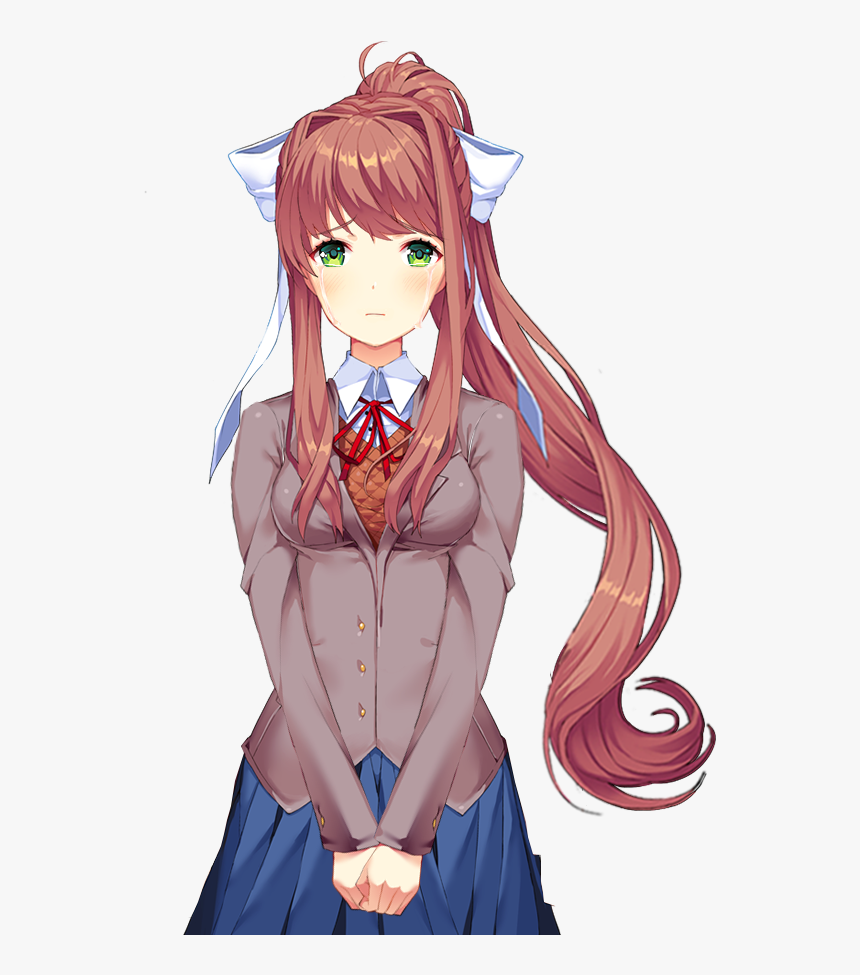 Doki Doki Png - Anime Monika Doki Doki, Transparent Png