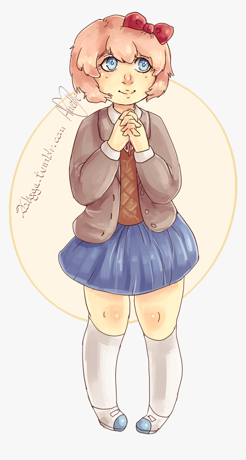 Ddlc Ddlc Fan Art Ddlc Fanart Natsuki Doki Doki Literature - Cartoon, HD Png Download