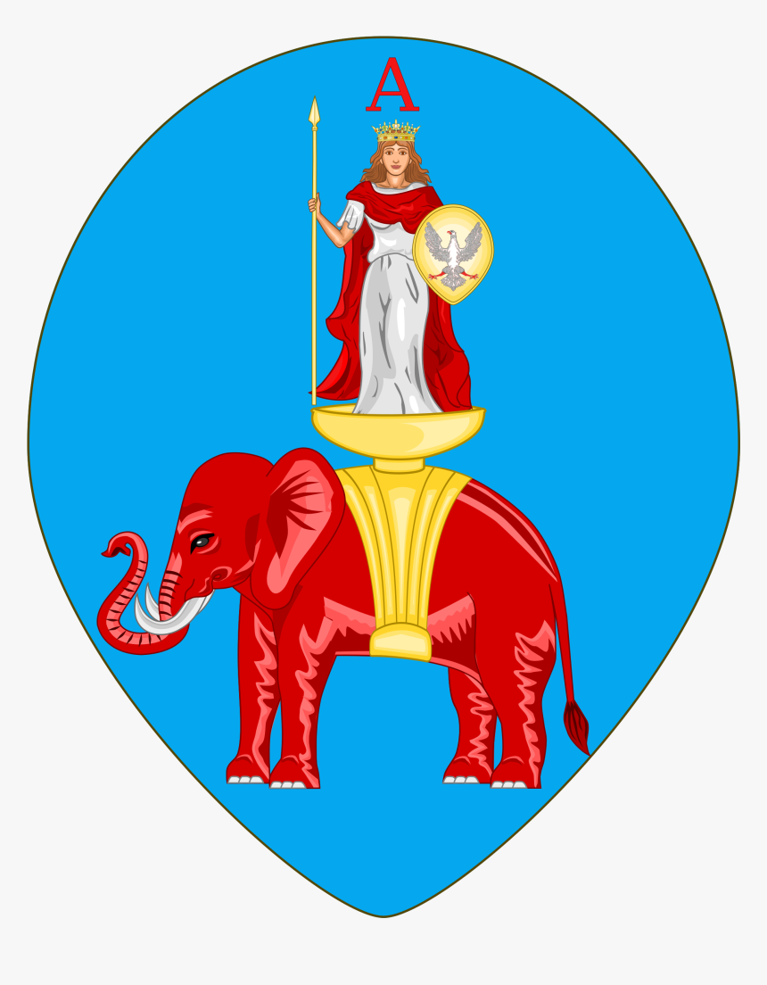 Two Arms Png - Catania Coat Of Arms, Transparent Png
