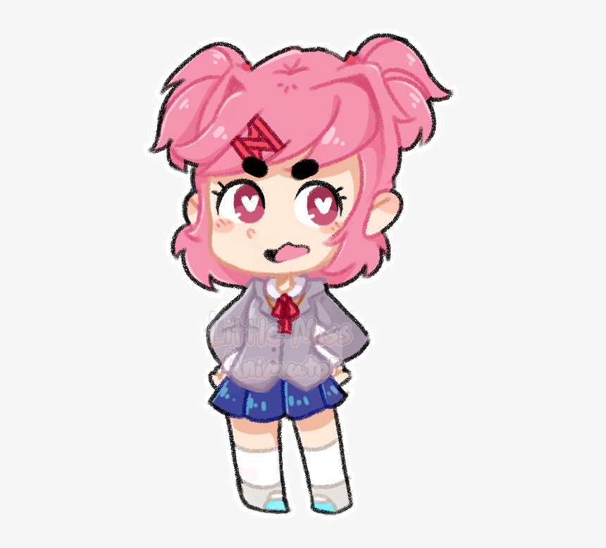 Random Natsuki Chibi - Cartoon, HD Png Download