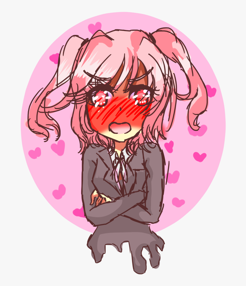 Ddlc- Natsuki By Rikonico - Cartoon, HD Png Download