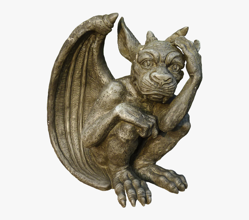 Dragon, Gnome, Gargoyle, Fantasy Figure - Gargola Png, Transparent Png