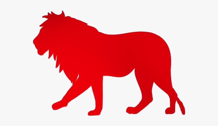 Lion Walking Away Png Transparent Images - Free Vector Lion Silhouette, Png Download