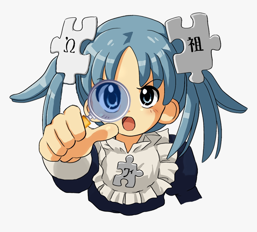 Wikipe-tan Magnifier - Wikipe Tan, HD Png Download