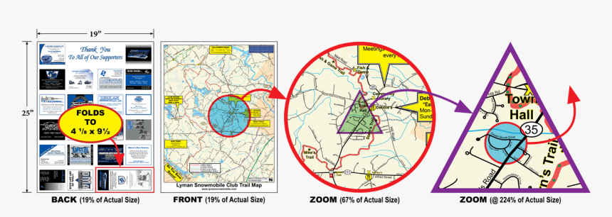 Lyman Snowmobile Map - Atlas, HD Png Download