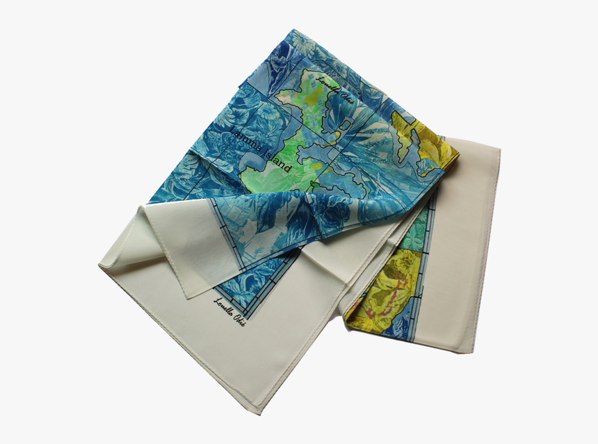 Hong Kong Map Scarf- Silk Square - Patchwork, HD Png Download