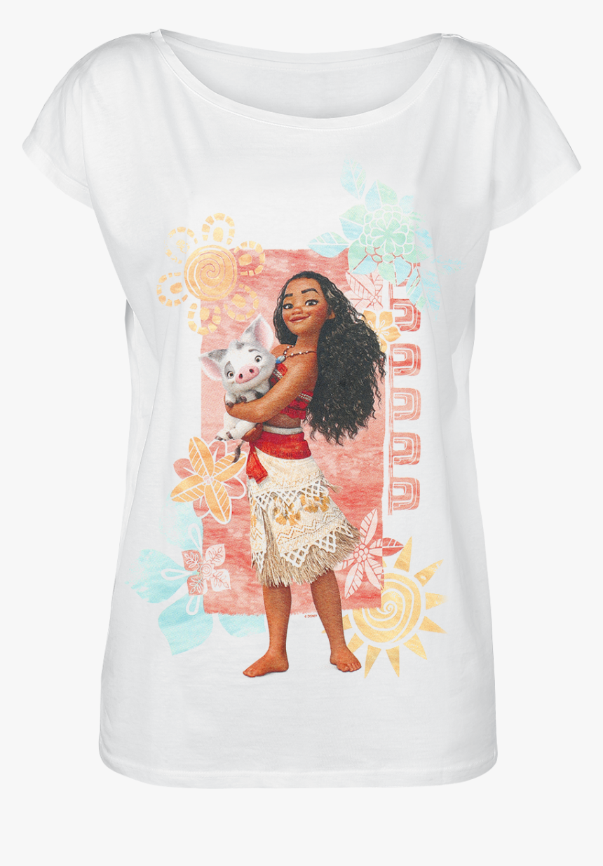 Null Moana And Pua White T-shirt 338595 Qoautci - Zazzle Moana Invitations, HD Png Download