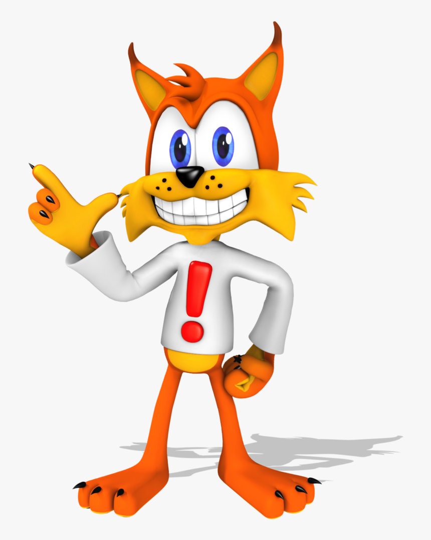 Bubsy The Bobcat Transparent , Png Download - Bubsy Png, Png Download