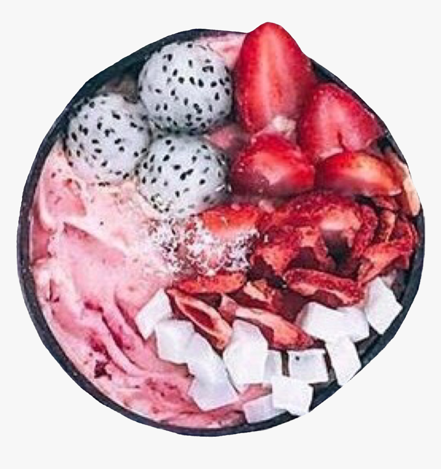 #fruit #fruitbowl #png #niche #nichememe #aesthetic - Smoothie Bowl, Transparent Png
