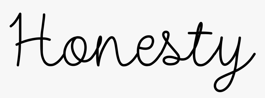 Honesty Png Black And White - Honesty Black And White, Transparent Png