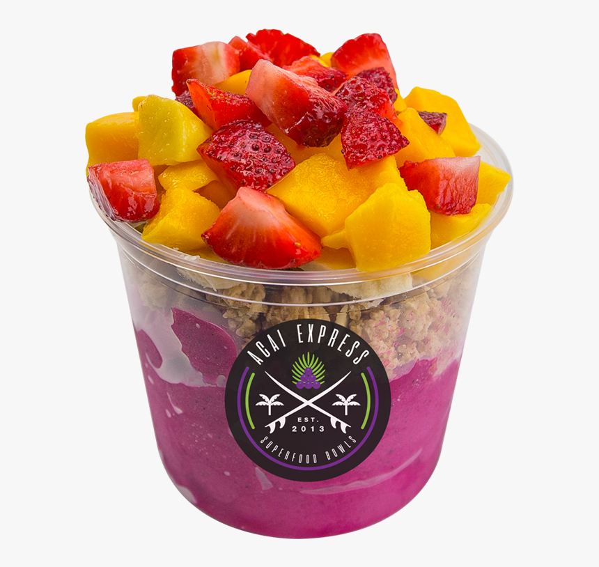 Pink Dragon Bowl - Acai Express Tropical Pitaya Bowl, HD Png Download