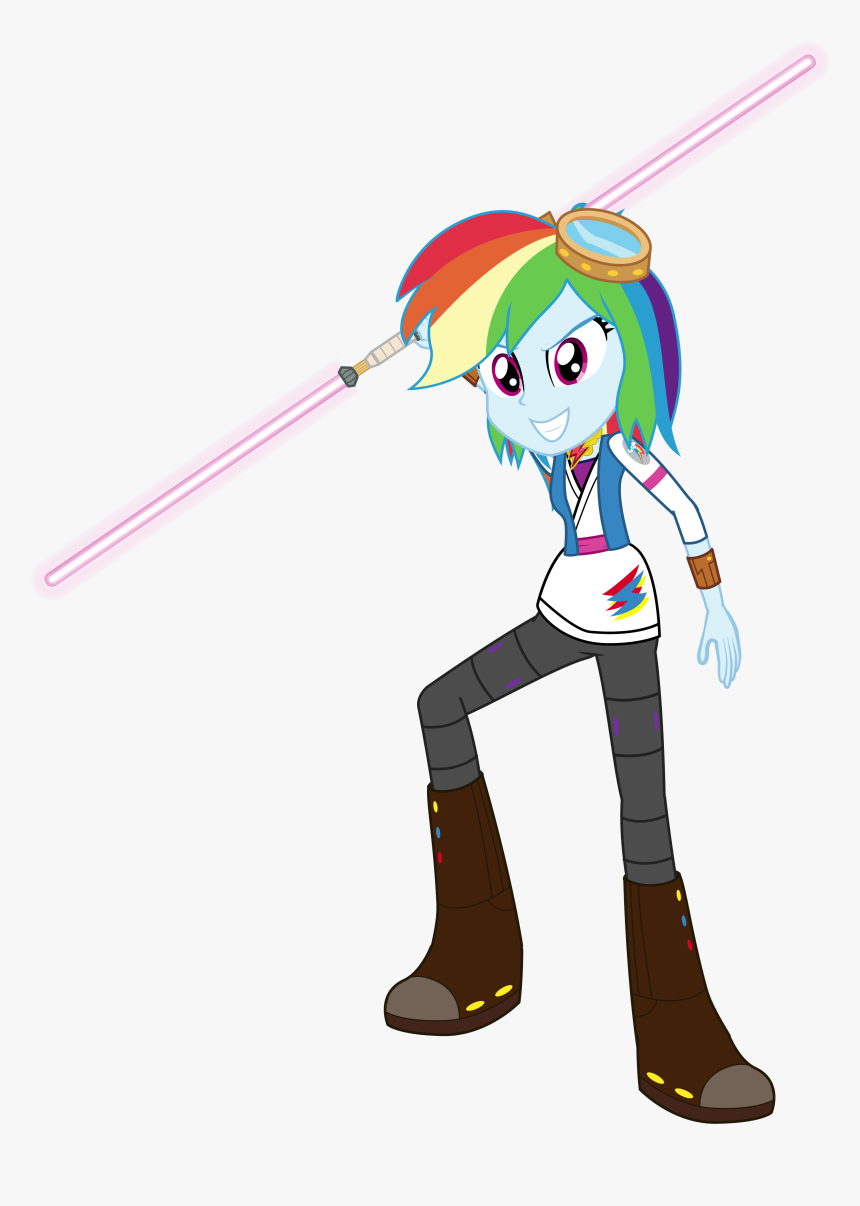 Lightsaber Clipart Dual - Mlp Equestria Girls Star Wars, HD Png Download