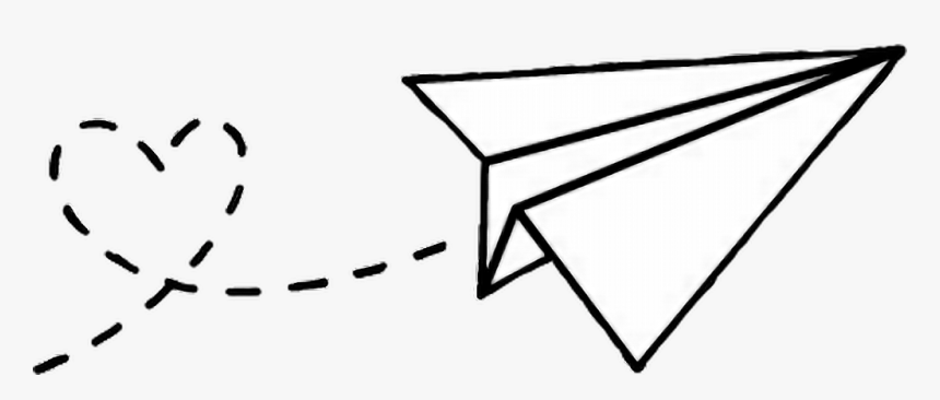 Transparent Clipart Flugzeug - Desenhar Um Avião De Papel, HD Png Download
