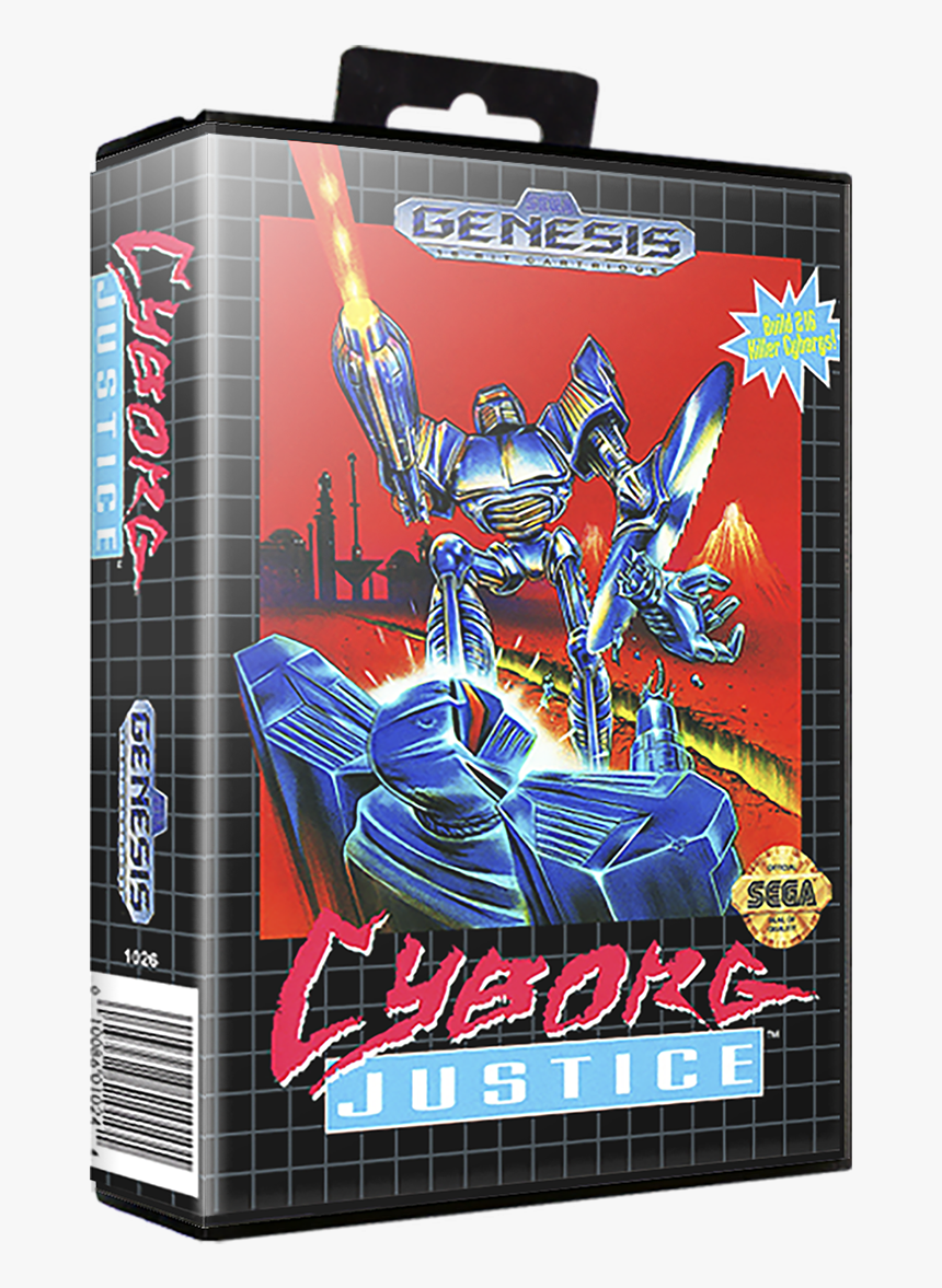 Cyborg Justice Sega Genesis Art Box, HD Png Download