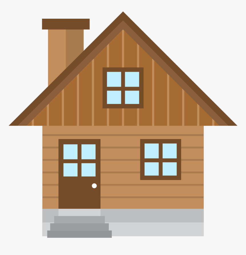 Home House Log Cabin - Straw House 3 Little Pigs, HD Png Download