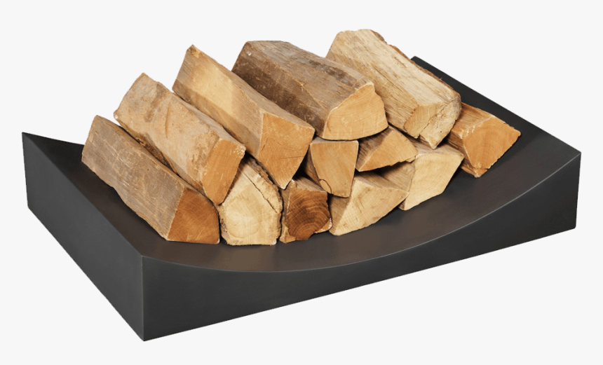 Black Log Holder Radius Small - Wood-burning Stove, HD Png Download