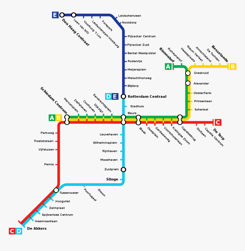Rotterdam Metro, HD Png Download