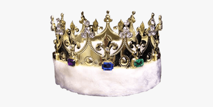 Silver King Crown Png - King Crown With Fur, Transparent Png