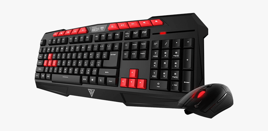 Ares V2 Essential Combo, 3200 Dpi, Wired Usb, Black/red, - Gamdias Ares Gkc100, HD Png Download
