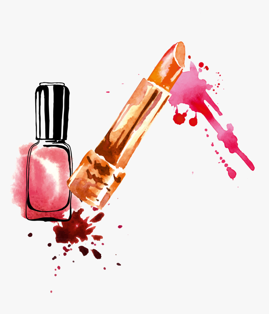 Clip Art Esmaltes Png - Nails Polish Drawing Png, Transparent Png