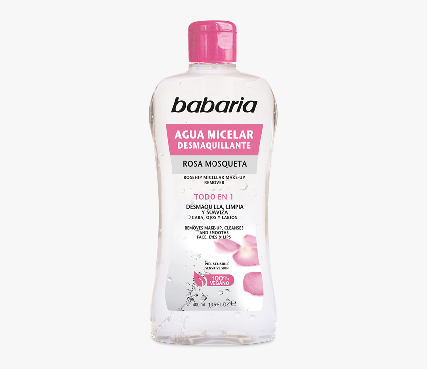 Agua Micelar Desmaquillante De Rosa Mosqueta De Babaria - Babaria, HD Png Download