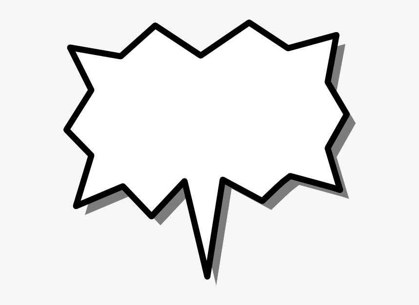 Free Vector Segmented Clip Art - Burst Speech Bubble, HD Png Download