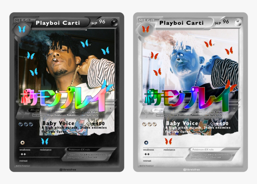 Playboi Carti Pokemon Card, HD Png Download