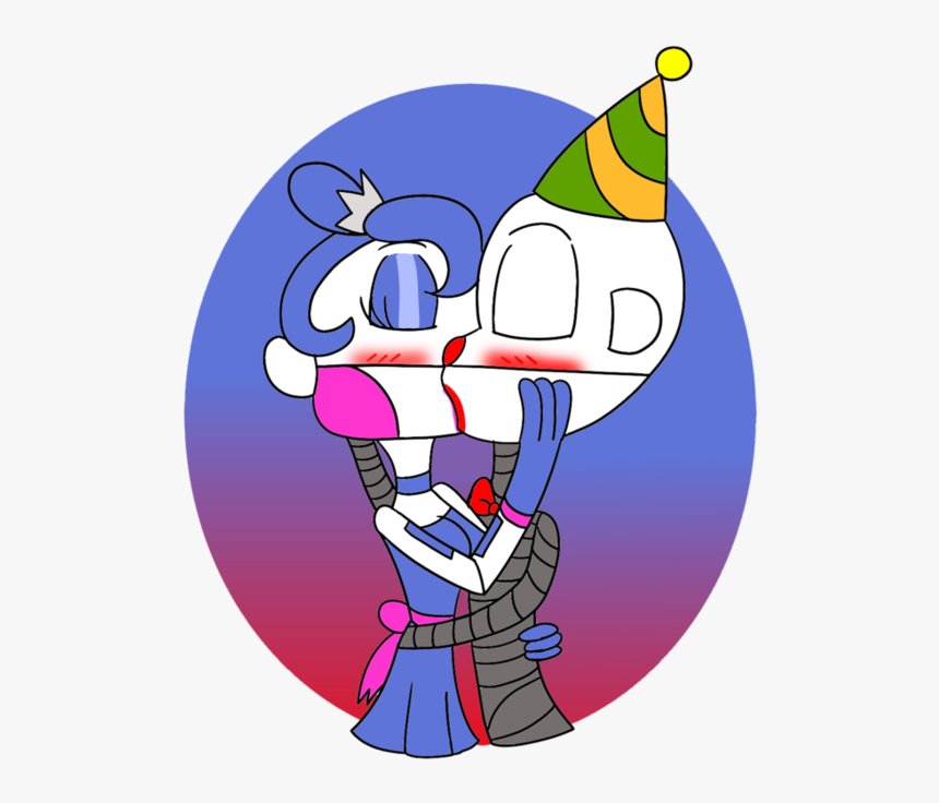 Ennard X Ballora Kiss By Polarbearshygirl Dcrrzgk - Baby X Ballora Kiss, HD Png Download