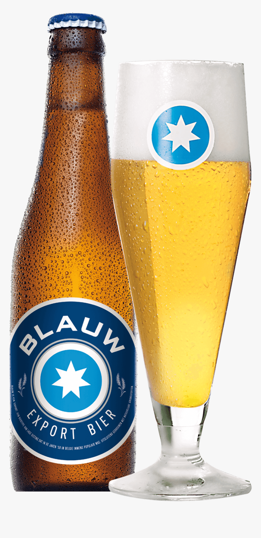 Blauw Export Bier Cleaned Packshot - Blauw Bier, HD Png Download