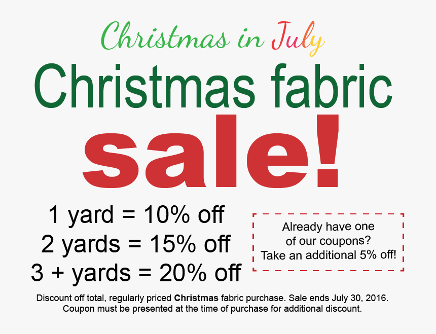 Chirstmas In July Sale Sign - Graphic Design, HD Png Download