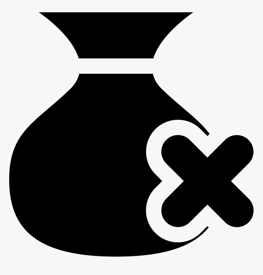 Money Bag Not Include Reverse - Not Money Icon, HD Png Download