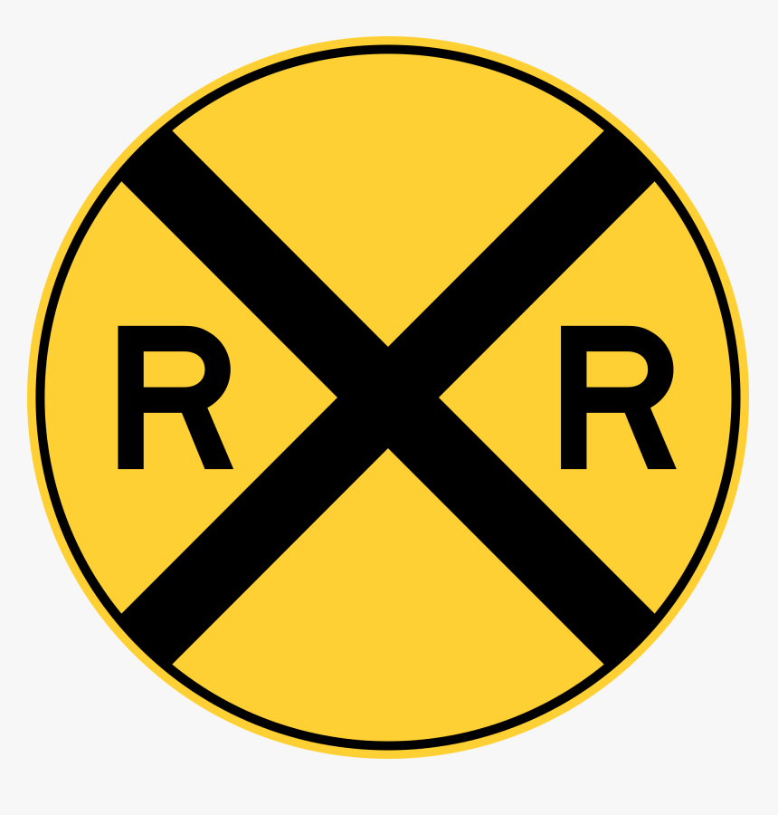 Symbol,trademark,sticker - Railroad Crossing Sign Clipart, HD Png Download
