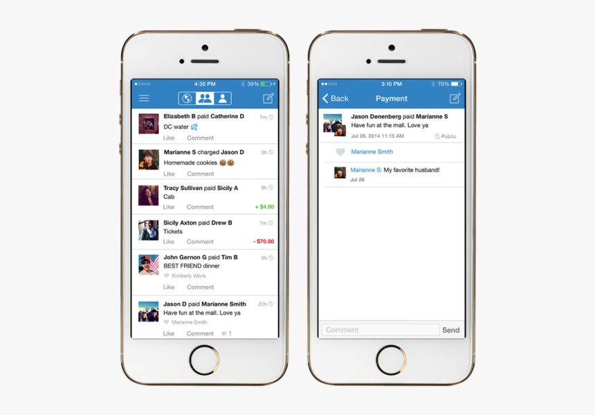 Venmo Newsfeed - Venmo Social, HD Png Download