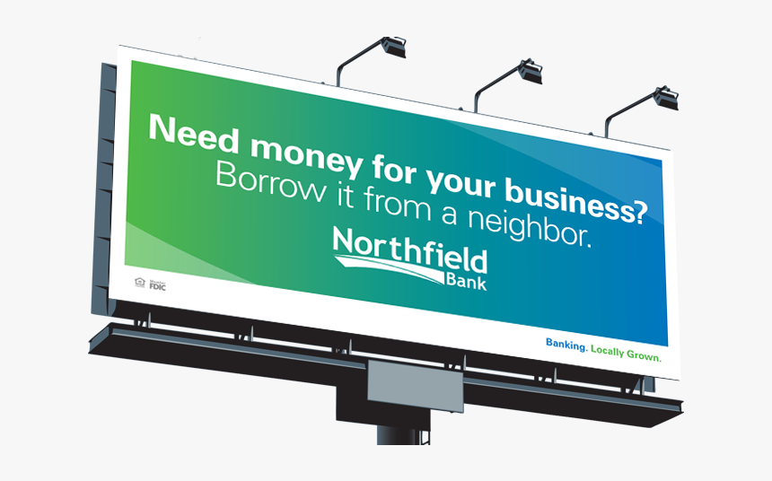 Northfield Bank Commercial Lending - Billboard, HD Png Download