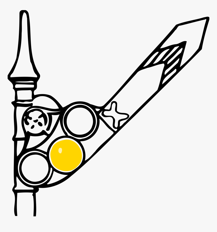 Railway Semaphore Signal Clipart Rail Transport Railway, HD Png Download