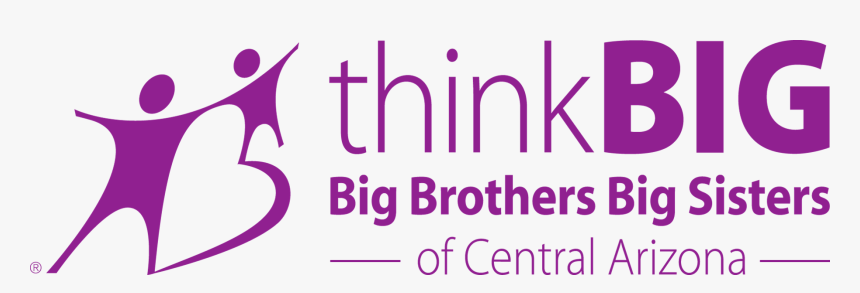 Thinkbigpurple - Big Brother Big Sister Central Arizona Logo Png, Transparent Png