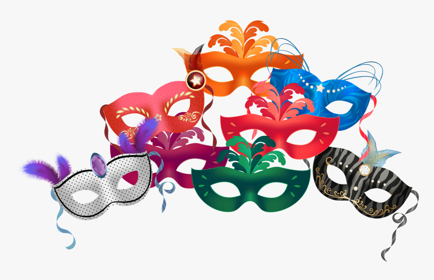 Fem Màscares Per Carnaval , Png Download - Antifaces De Carnaval Png, Transparent Png
