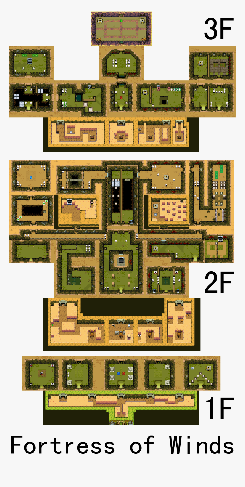 Palace Of Winds Minish Cap Map, HD Png Download