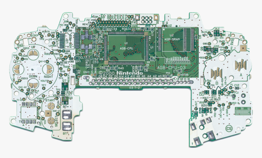 Bare Pcb - Gba Board, HD Png Download