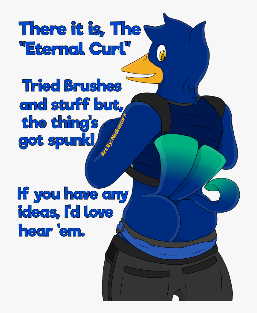 The Eternal Curl&quot - Cartoon, HD Png Download