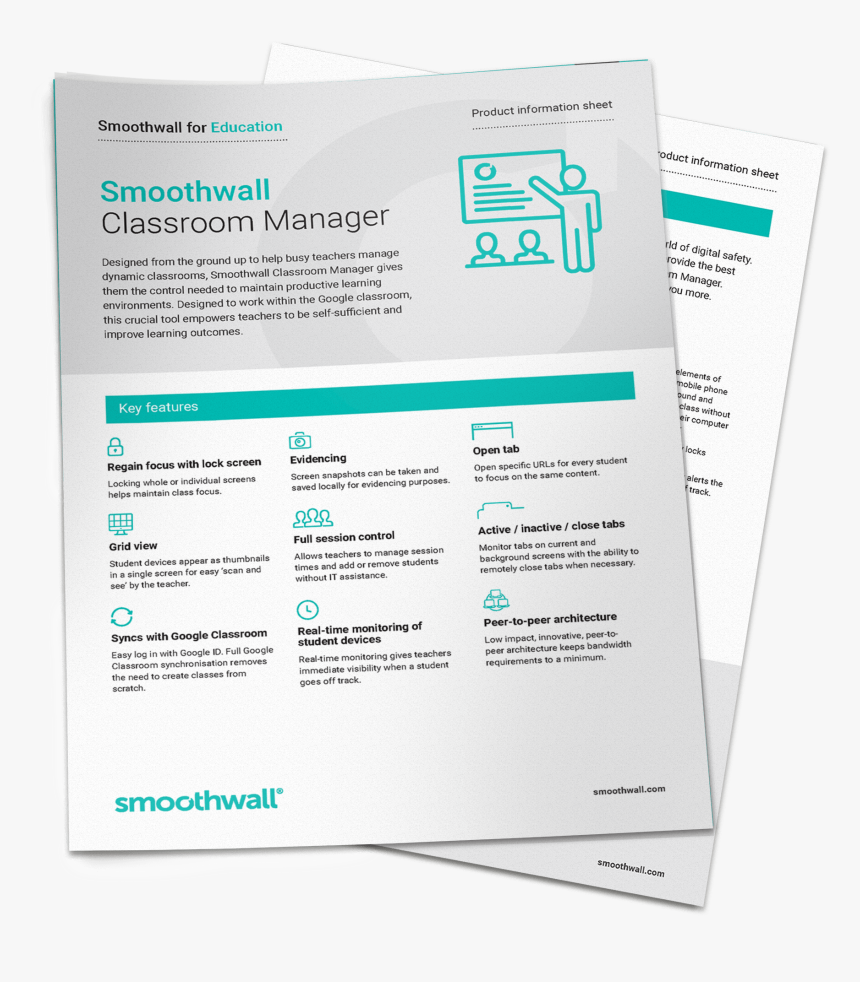 Us Classroom Management Product Sheet - Brochure, HD Png Download