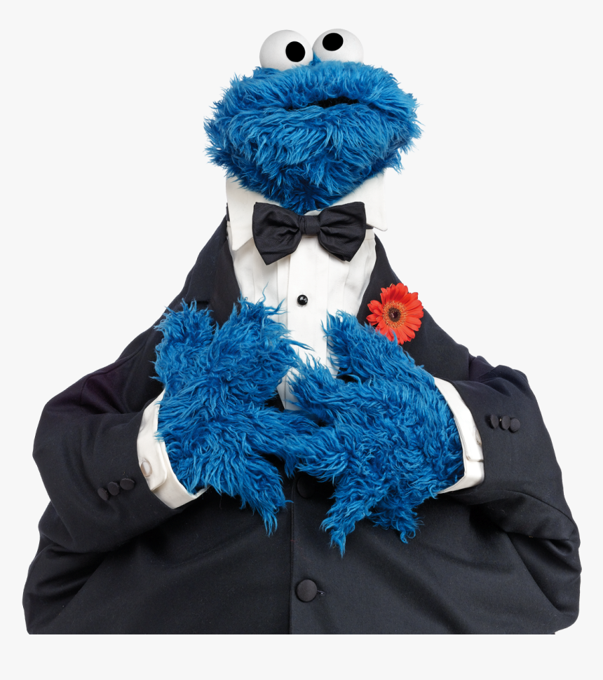 Cookie Monster In A Tuxedo, HD Png Download