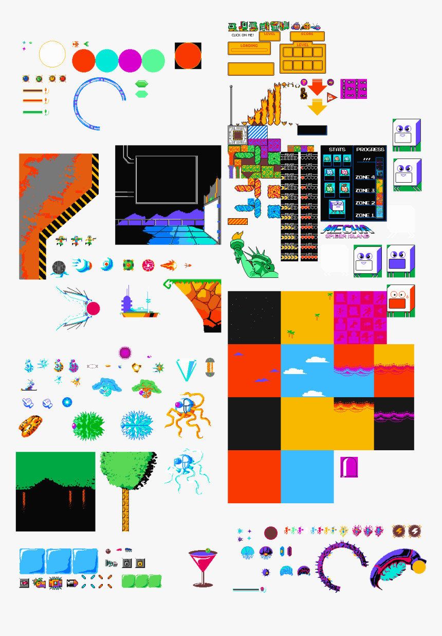 Lazy Brain Spritesheet - Brain Sprite, HD Png Download