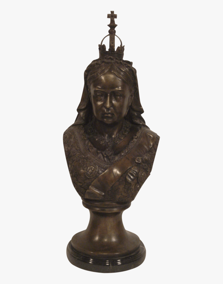 Queen Victoria Bronze Bust - Bronze Sculpture, HD Png Download
